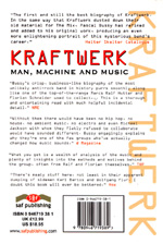 Pascal Bussy: Kraftwerk: Man, Machine and Music könyv második angol kiadásának hátoldala